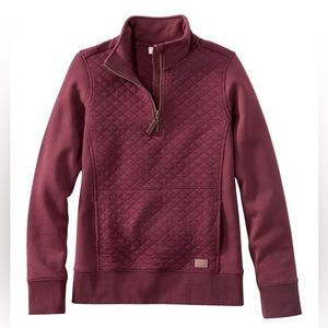 L.L. Bean Quilted Quarter-Zip Pullover